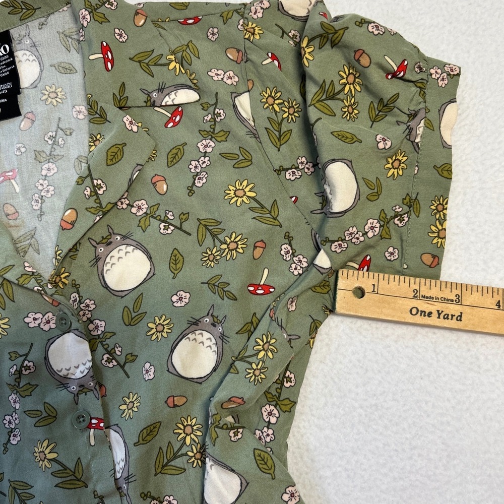 Her Universe X My Neighbor Totoro Front Tie Top Sz S Anime Woodland Fairy Whimsy - Picture 9 of 10